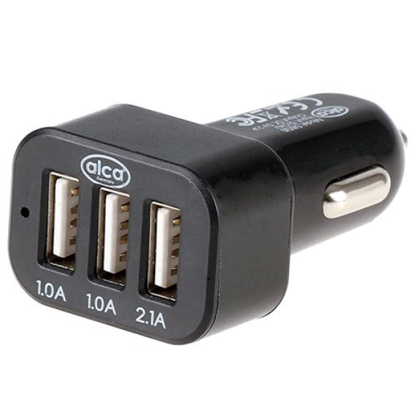 Автомобильное зарядное устройство Alca 12/24V 2.1A / 3USB Оригинал (09912203)