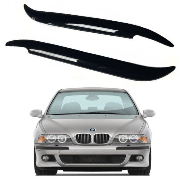 Реснички фар для BMW E39 1996-2002 2 шт Voron Glass