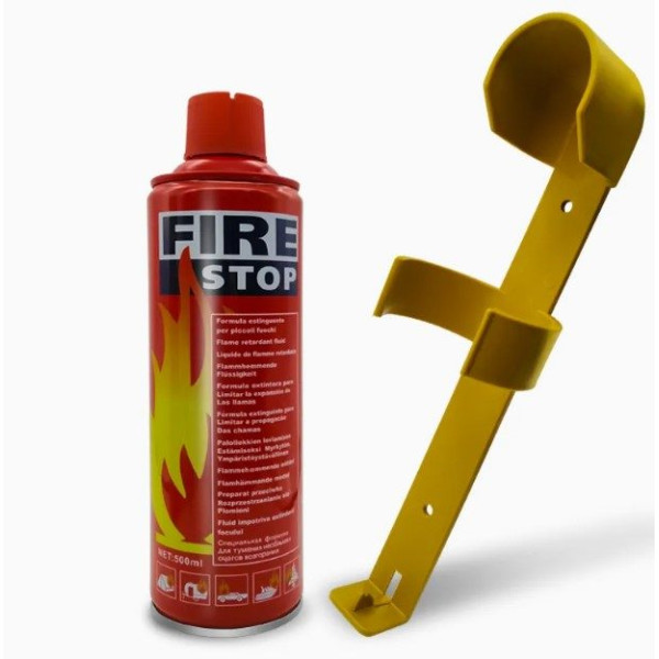 Огнетушитель углекислотный FIRE STOP 1 кг с крепежем