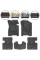 Ворсовые коврики для Mazda Xedos 9 1993-2002 с подпятником 5 шт (Magnum)