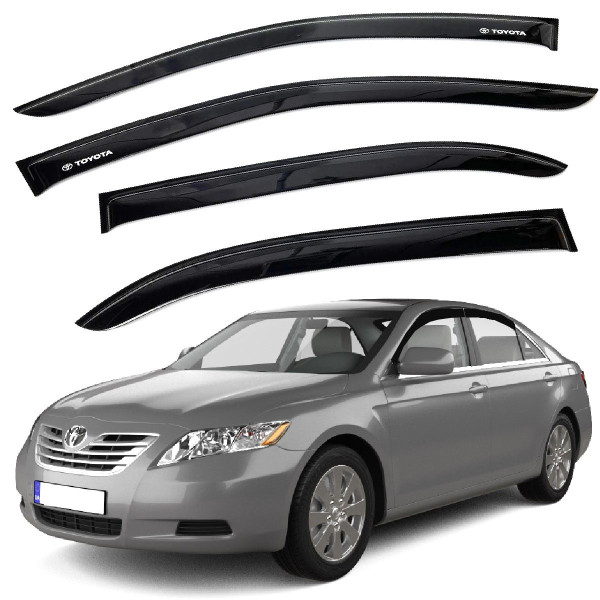 Дефлектори вікон вітрові для Toyota Camry (XV40) 2006-2011 Скотч 3M Voron Glass