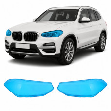 Антигравійна захисна бронеплівка за лекалами для BMW X3 G01 2017-2021 - оптика (фари та ПТФ)
