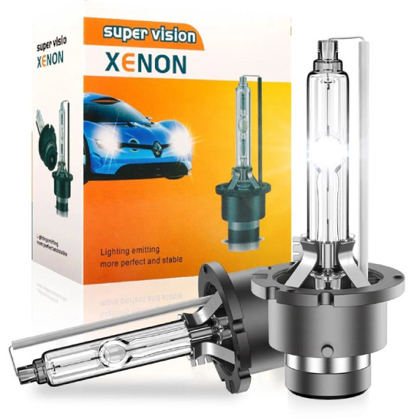 Ксенонова лампа Xenon D2S 6000K ​​35W Super Vision 2 шт (Цоколь Метал)