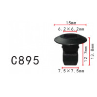 Кліпса під саморіз Volkswagen, Audi (N90833801, N908-338-01, 14246) (C0895)