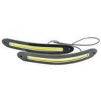 Денні ходові вогні гнучкі на скотчі 12v / 19 см / 6W * 2 / Білі 2 шт