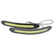 Денні ходові вогні гнучкі на скотчі 12v / 19 см / 6W * 2 / Білі 2 шт