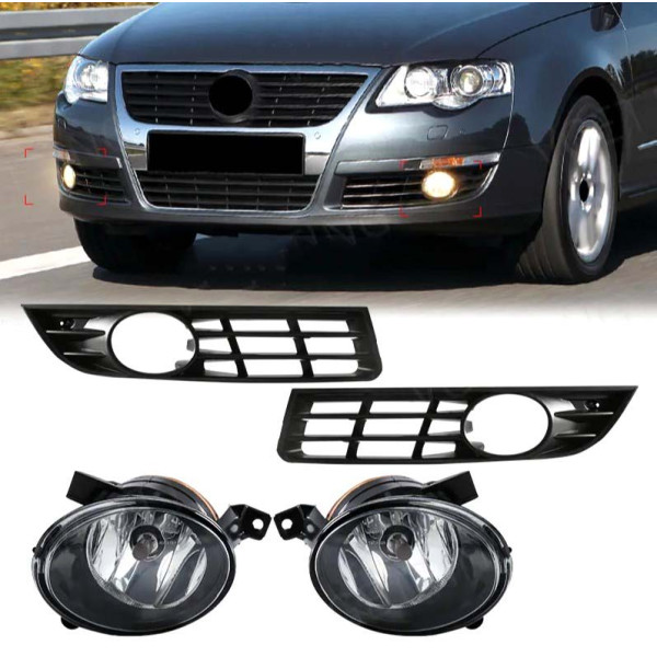 Противотуманные фары для Volkswagen Passat B6 2005-2010 H11 12V 55W с проводкой Комплект (VW-0511)