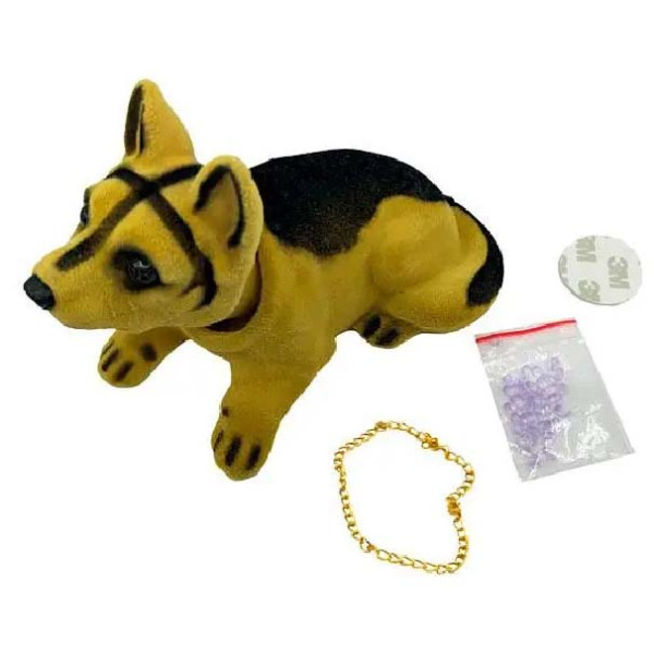 Игрушка собака в авто на торпеду с кивающей головой (Овчарка Немецкая)