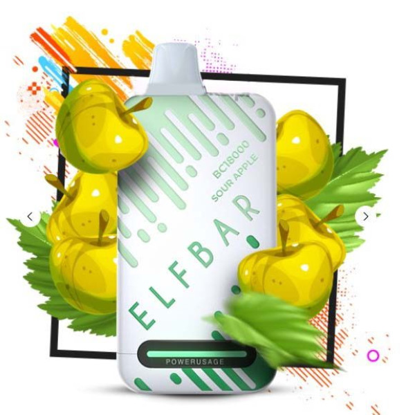 Elf Bar BC 18000 25ml Sour Apple (Кислое Яблоко) Два режима