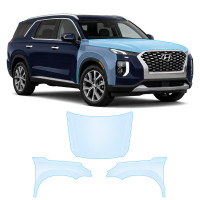 Антигравійна захисна бронеплівка за лекалами для Hyundai Palisade I 2019-2022 - капот і передні крила