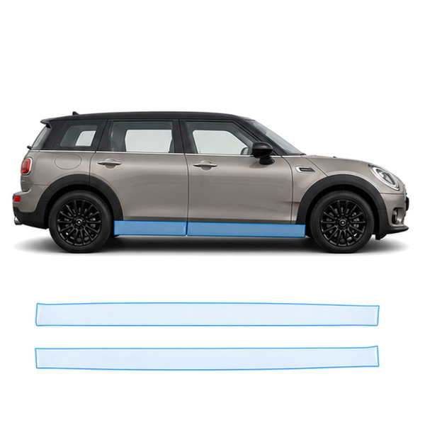 Антигравийная защитная бронепленка по лекалам для Mini Clubman F54 2015-2019 - нижняя зона кузова пороги