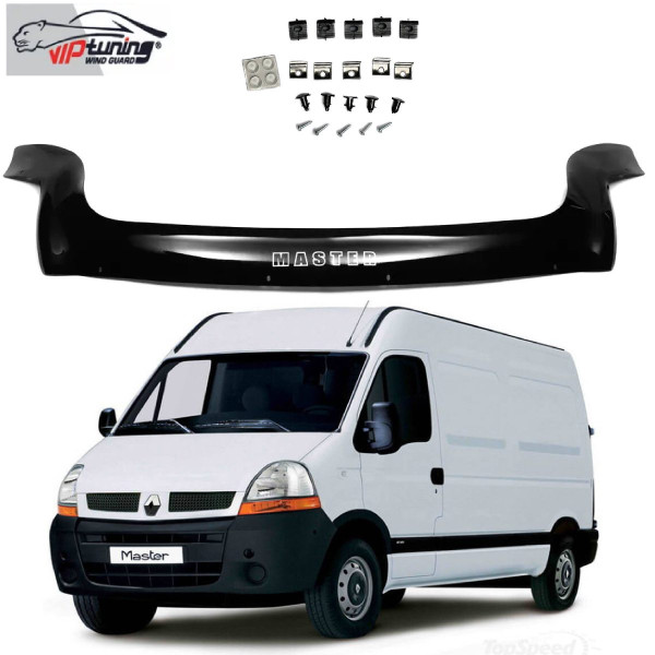 Дефлектор капоту мухобійка для Renault Master 2003-2010 (Vip Tuning) RL13