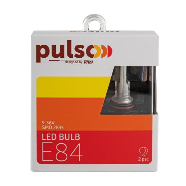 LED лампи для авто Pulso E84 HB3 HB4 2835 9-36V 2x15w 2800Lm 6000K