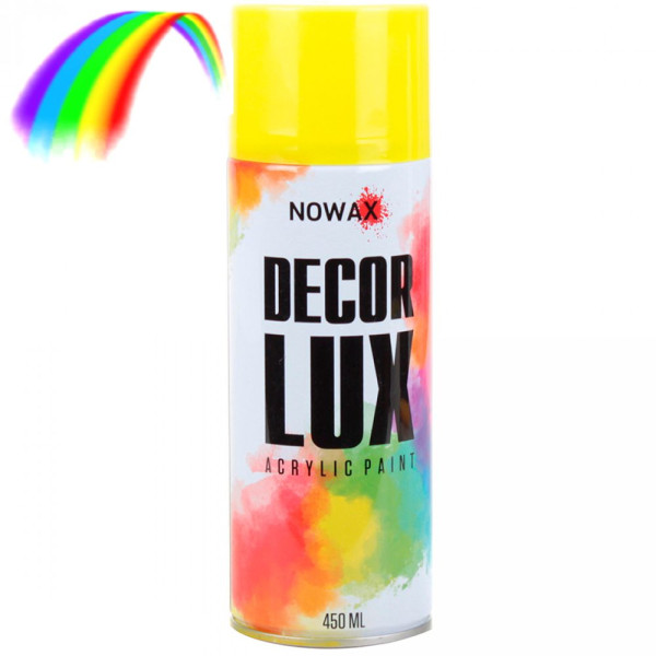 Флуоресцентна фарба Nowax Спрей 450 мл Жовта (yellow) NX48045
