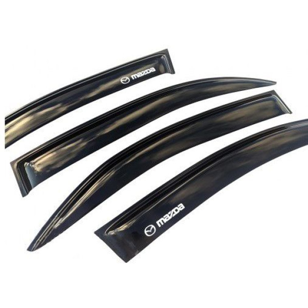 Дефлектори вікон вітровики Mazda 6 2002-2007 Седан Скотч 3M Voron Glass