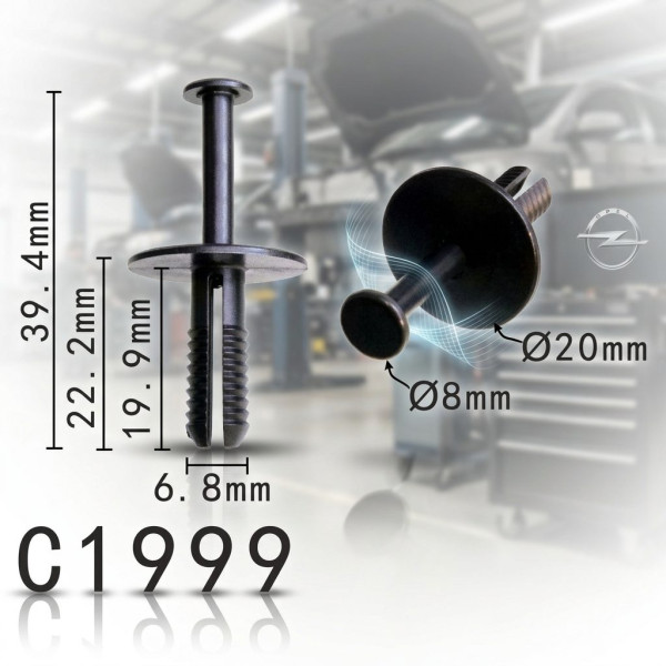 Кліпса бампера Opel OEM:1400806) (C1999)
