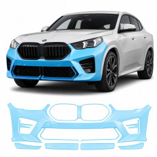 Антигравійна захисна бронеплівка за лекалами для BMW X2 U10 2023- передній бампер