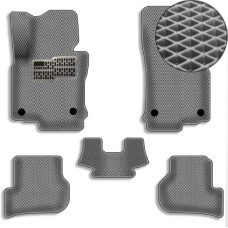 5D EVA Коврики в салон для Volkswagen Golf V 2003-2010 С Бортиками и подпятником Серые 5 шт