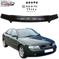 Дефлектор капота мухобойка для Audi A4 (B5) 1994-2001 Евро Крепление (Vip Tuning) AD07