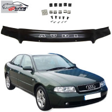 Дефлектор капота мухобойка для Audi A4 (B5) 1994-2001 Евро Крепление (Vip Tuning) AD07