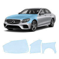 Антигравийная защитная бронепленка по лекалам для Mercedes-Benz E-Class W213 2016-2020 - капот и передние крылья