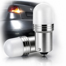 Автолампа світлодіодна LED 12/24V T25 6W Матова (BA15s) Білий Світло 1 шт №53