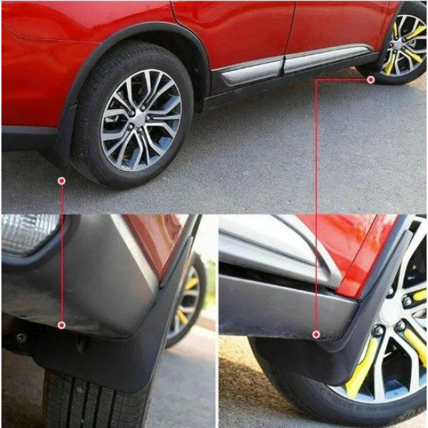Брызговики для Mitsubishi Outlander 2016-2021 (с расширителями арок) комплект 4 шт (BMTOT1521)