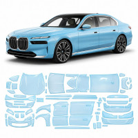 Антигравийная защитная бронепленка по лекалам для BMW 7 Series G70 2022- полный кузов