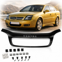 Дефлектор капота мухобойка для Opel Vectra C 2002-2006 Евро Крепление (Vip Tuning) OP12