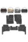 Ворсовые коврики для Porsche Cayenne 2003-2010 с подпятником 5 шт (Magnum)