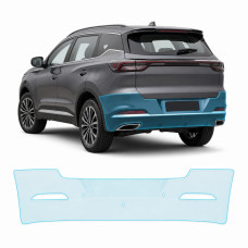 Антигравийная защитная бронепленка по лекалам для Chery Tiggo 7 Pro I facelift 2023- задний бампер