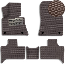 3D EVA Килимки в салон для BMW X5 (E53) 1999-2007 З підп'ятником Коричневі 5 шт