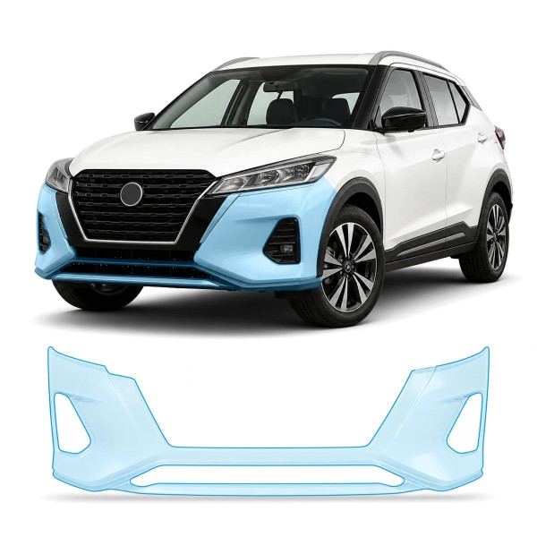 Антигравійна захисна бронеплівка за лекалами для Nissan Kicks P15 2018-2024 - передній бампер