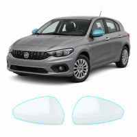 Антигравийная защитная бронепленка по лекалам для Fiat Tipo II 2015-2020 - зеркала
