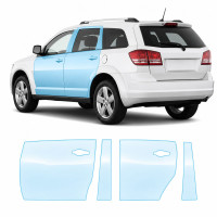 Антигравійна захисна бронеплівка за лекалами для Dodge Journey I 2009-2020 - зони дверей і стійки вікон