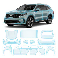 Антигравійна захисна бронеплівка за лекалами для Kia Sorento MQ4 2020-2023 - повний кузов