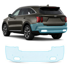 Антигравийная защитная бронепленка по лекалам для Kia Sorento MQ4 2020-2023 - задний бампер