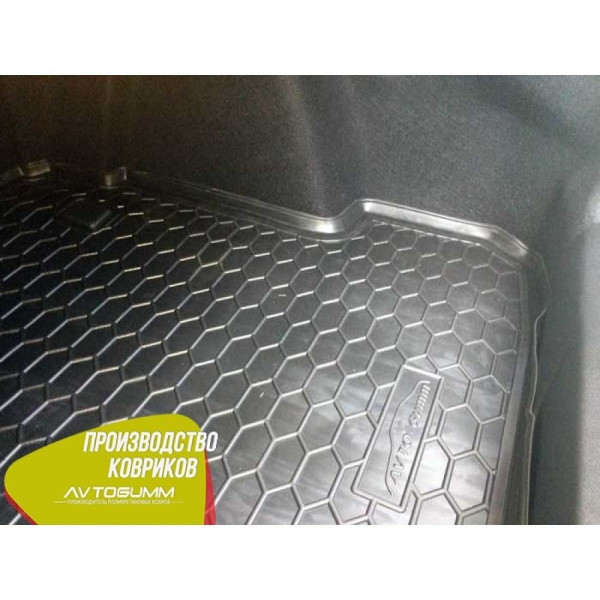Автомобильный коврик в багажник Renault Fluence 2009- Резино - пластик