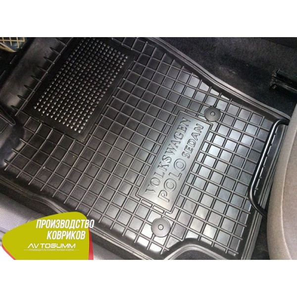 Водійський коврик в салон Volkswagen Polo Sedan 2010- (Avto-Gumm)