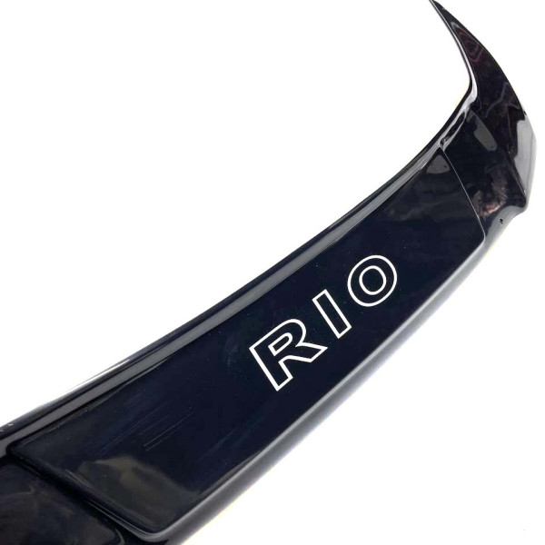 Дефлектор капота мухобойка для Kia RIO II 2005-2011 Евро крепление Voron Glass