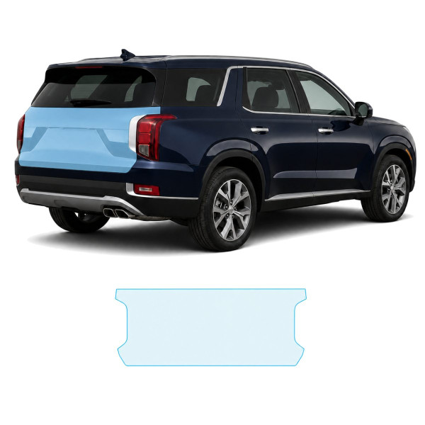 Антигравийная защитная бронепленка по лекалам для Hyundai Palisade I 2019-2022 - зона крышки багажника