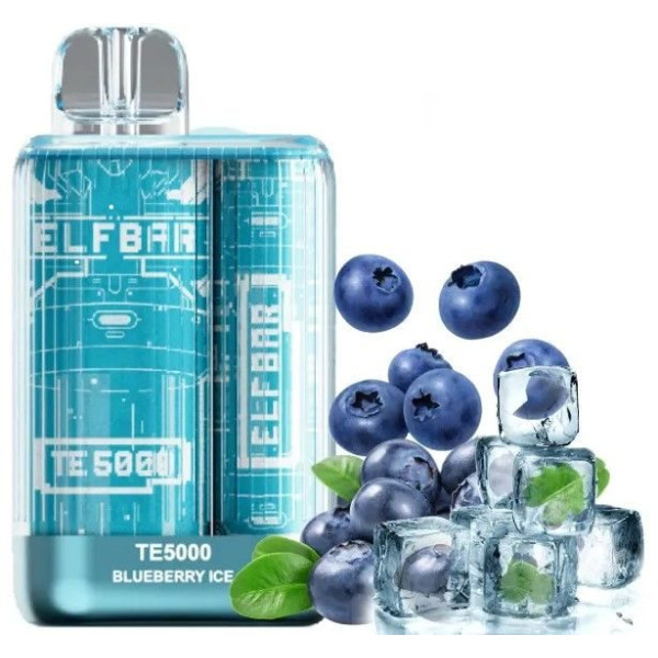 Elf Bar TE5000 POD 5% Оригінал Blueberry Ice Чорниця З Льодом (Підряджається) 