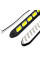 LED Денні ходові вогні ДХО 12V 23 см гумовий корпус гнучкі 2 шт (KLNT-DRL-COB-102)
