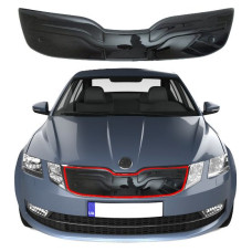 Зимова накладка на решітку радіатора Skoda Octavia A7 2017- Глянець FLY