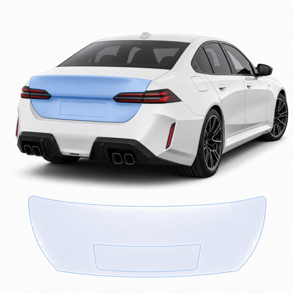 Антигравийная защитная бронепленка по лекалам для BMW M5 G90 2024- зона крышки багажника