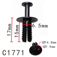 Кліпса кріплення Натискна Розпірна MERCEDES AUDI BMW SEAT SKODA VW (A0009905492 1400804) C1771