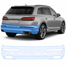 Антигравийная защитная бронепленка по лекалам для Audi Q7 4M facelift 2020-2024 - задний бампер