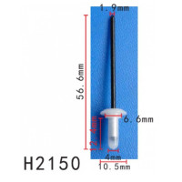 Заклепки металлическая Toyota, Lexus (7554751021, 75547-51021, 25458) (H2150)