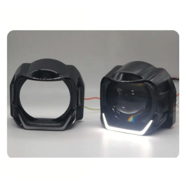 LED Маска Ангельські очі 3" D76 мм 12V 6000K BMW Білий Світло Sport-V 2 шт