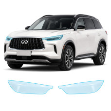 Антигравийная защитная бронепленка по лекалам для Infiniti QX60 U55 2022- оптика (фары и ПТФ)